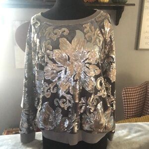 Soft surroundings long sleeved shirt size M